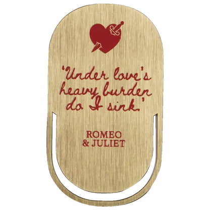 Metal bookmark - Shakespeare (Romeo and Juliet)
