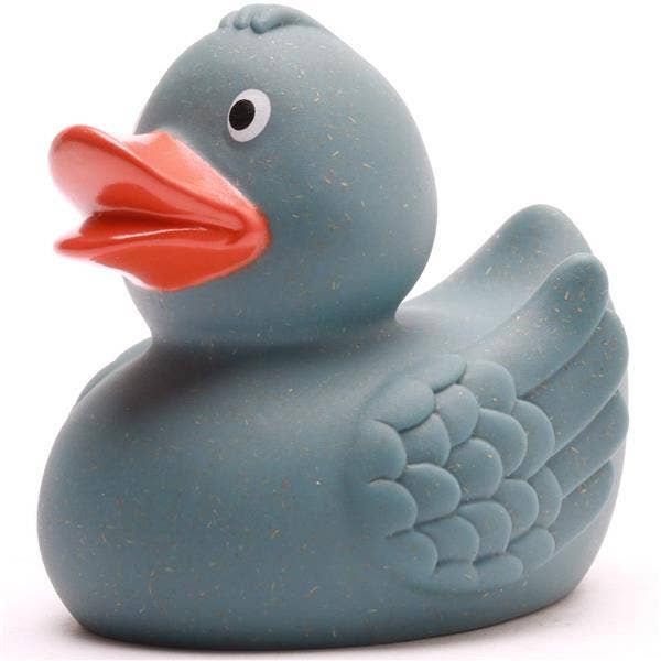Wheat-colored bath duck - blue - rubber duck