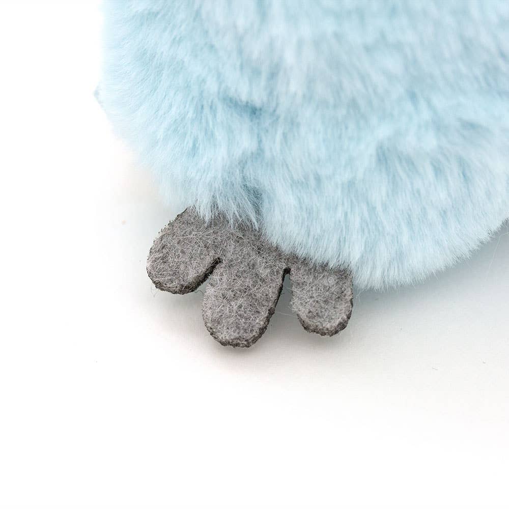 Pendentif en peluche Whozie avec nœud, 8 cm