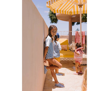 Children's Aqua Shoes Stripes Blues & Beyond