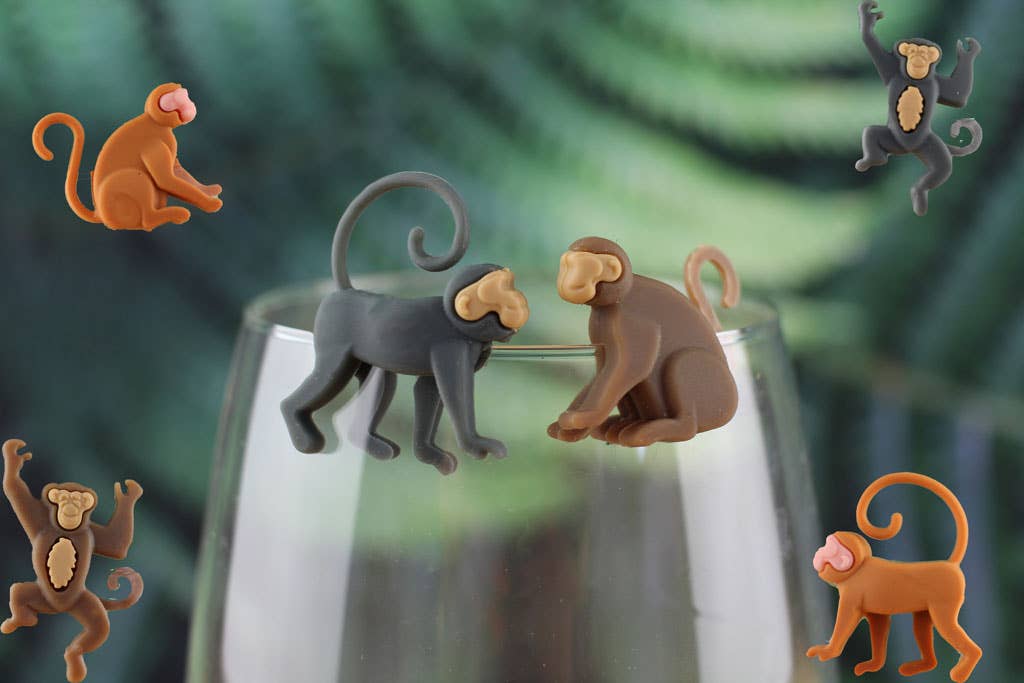 Marcadores de vidrio de la jungla - Monos