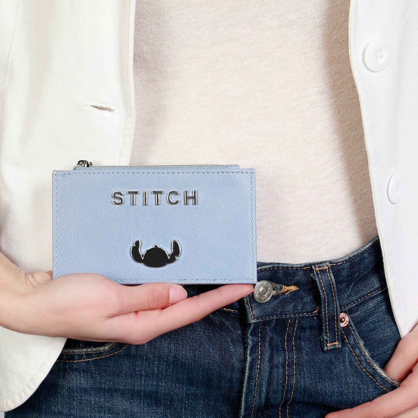 Porte-cartes fin en acier Disney Lilo et Stitch