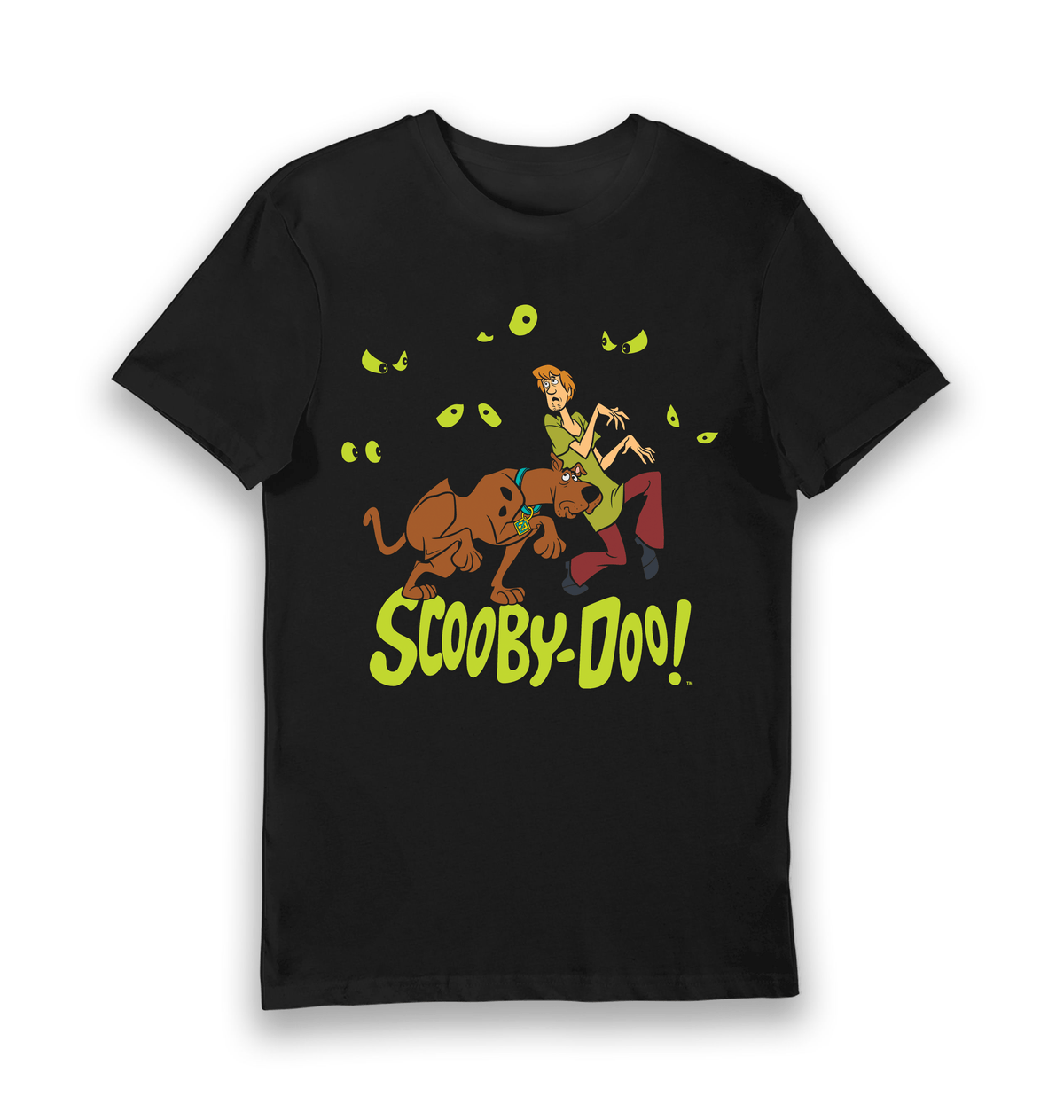 T-shirt adulte Scooby-Doo Scooby et Shaggy effrayés