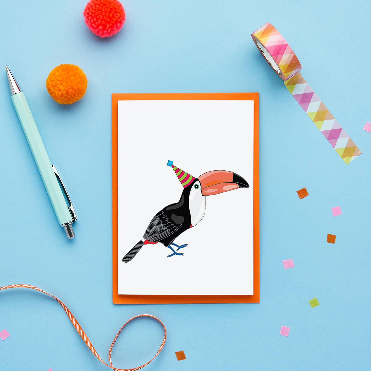 Carte d'anniversaire Toucan