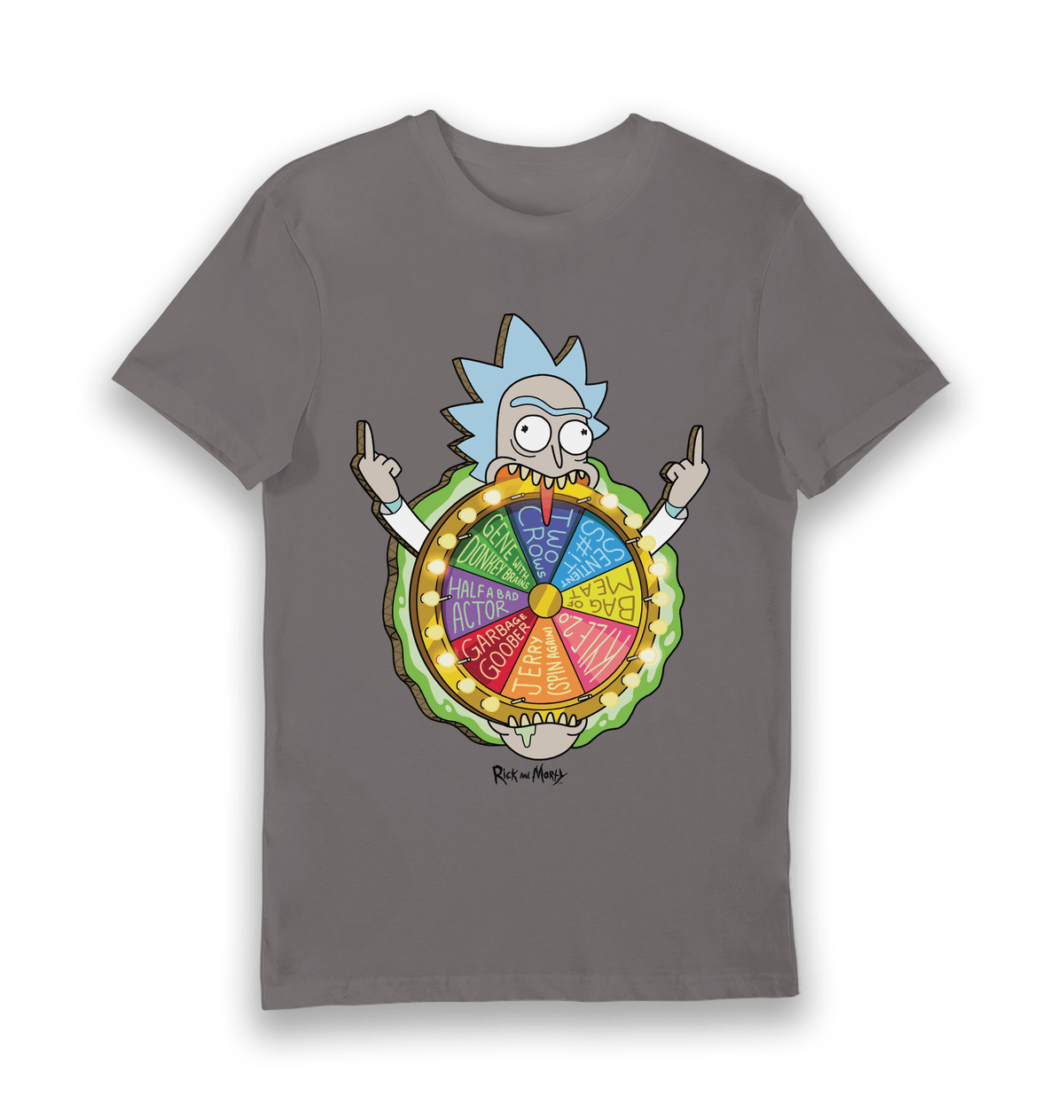 T-shirt adulte Rick and Morty Spin the Wheel
