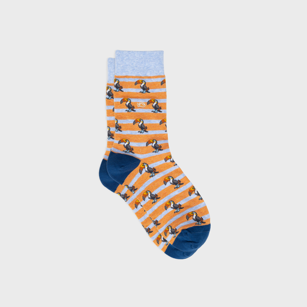 Calcetines de algodón peinado con forma de animal - Tucán