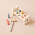Banco de martillo de madera para niños