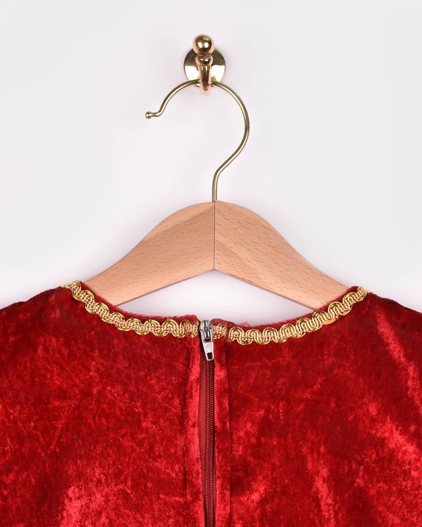 Robe de princesse en velours rouge Den Goda Fen 2-4 ans (98-104 cm)