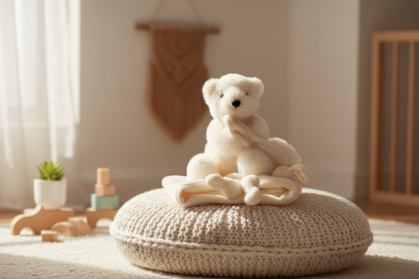 Oso polar blanco de peluche