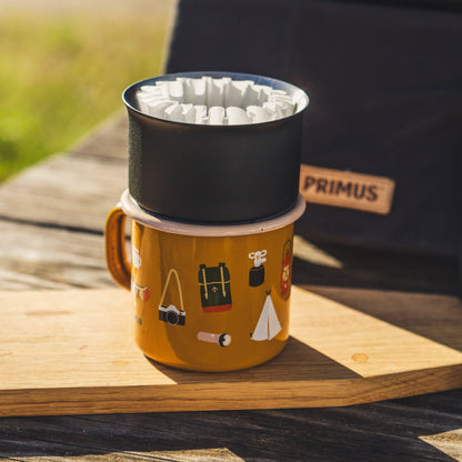 “Camp Stuff” enamel mug