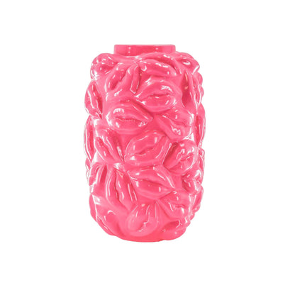 Vase - Bisous - Céramique - Rose Néon - 17x17x27cm