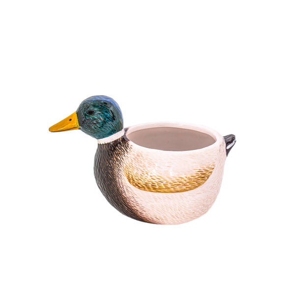 Vaso em forma de mini pato-real