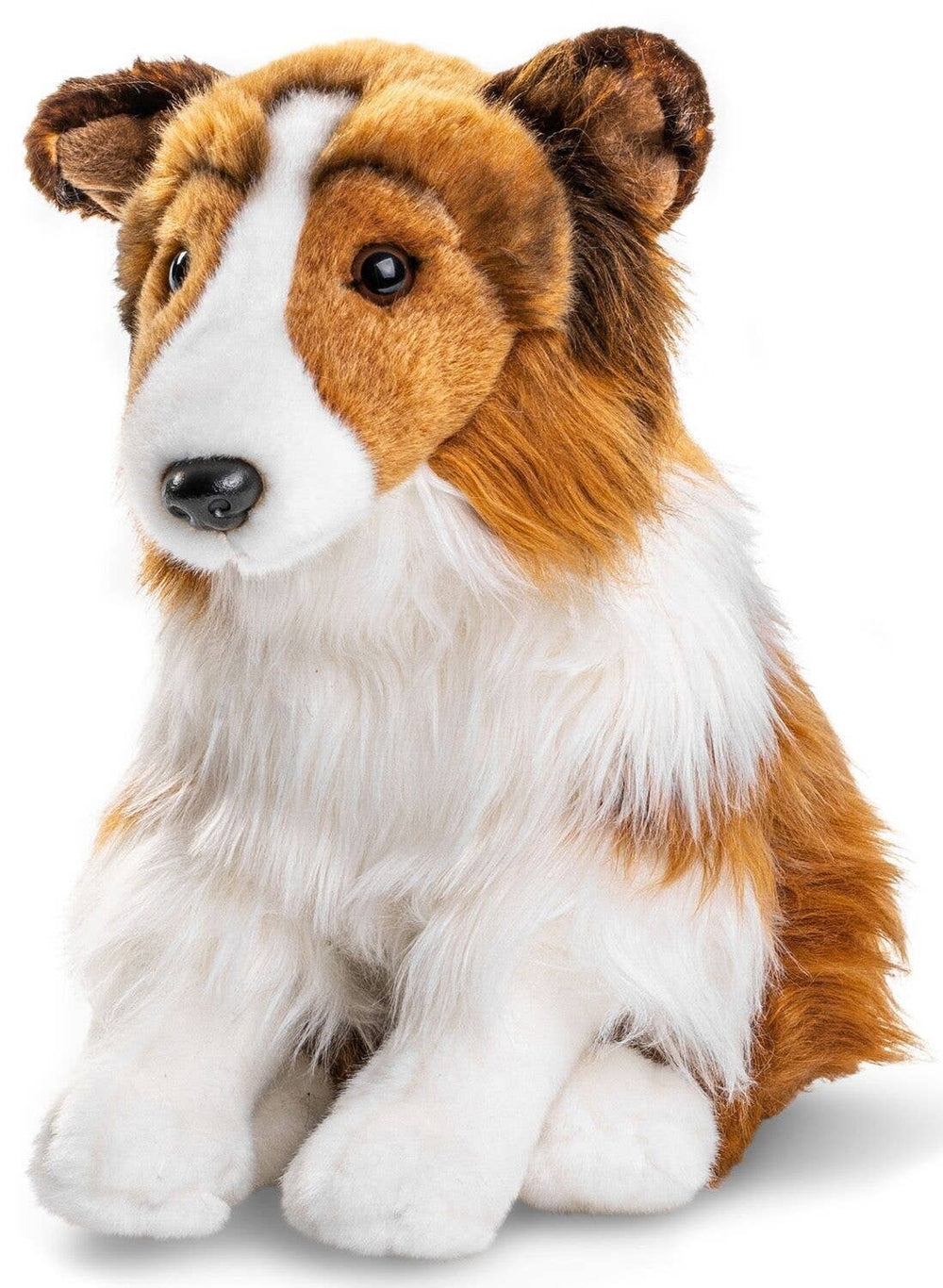 Peluche Colley à Poil Long sans Laisse il