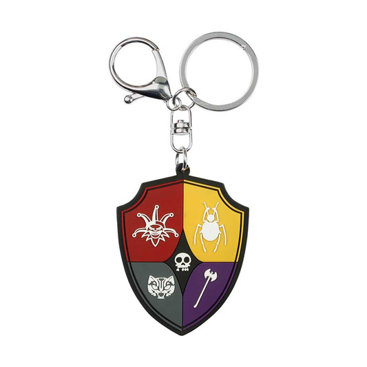Wednesday Crest Brand Keychain, Multicolor