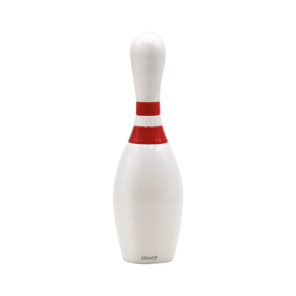 Moulin à épices « Bowling » en hêtre laqué blanc
