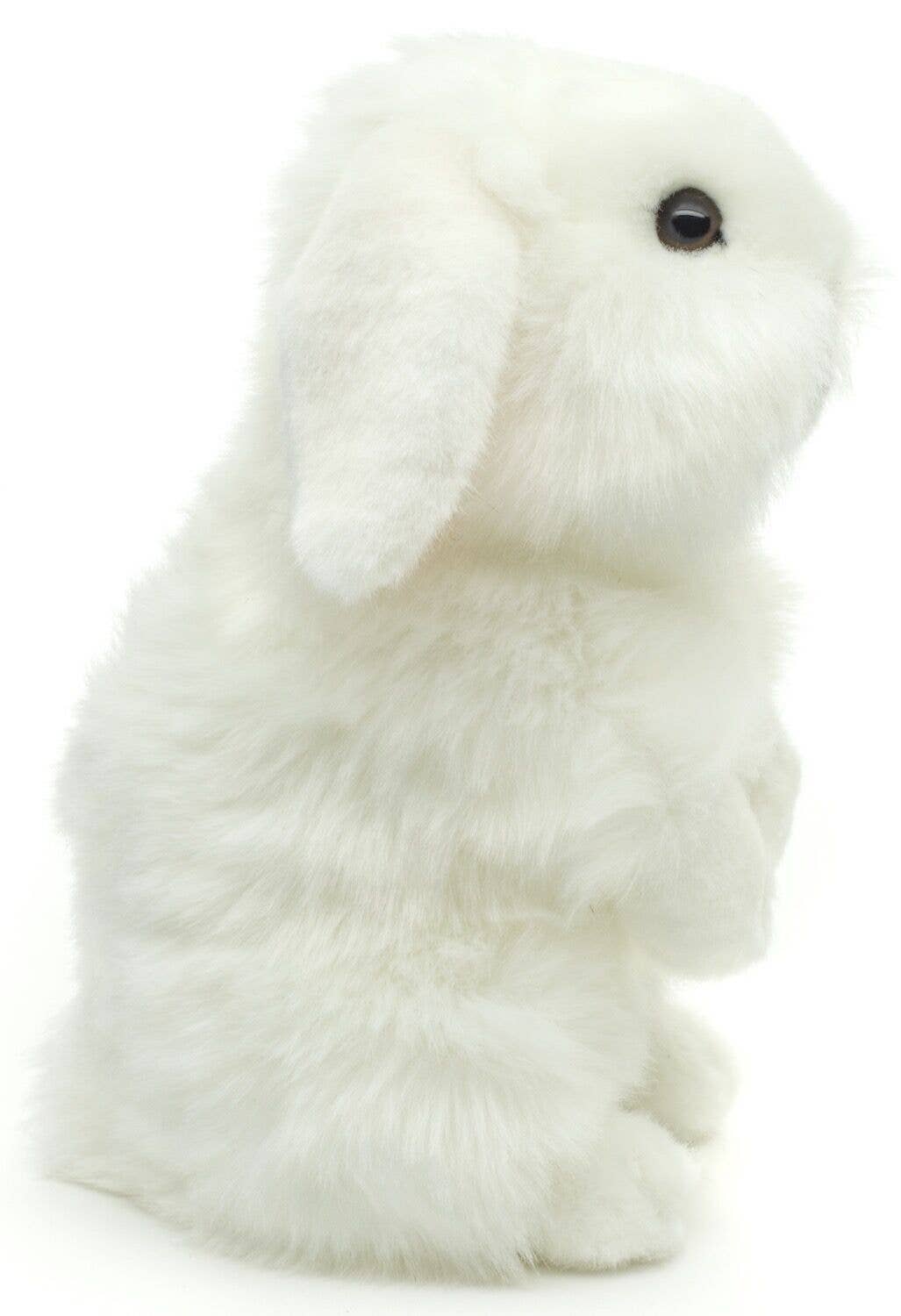 Peluche Lapin Tête de Lion Blanc Debout