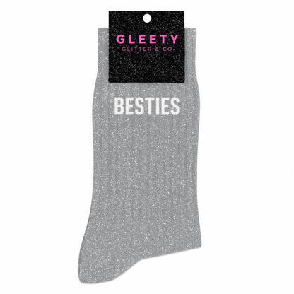 Chaussettes à Paillettes Besties Argent