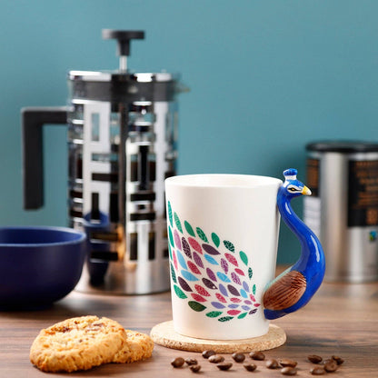 3D Peacock Mug