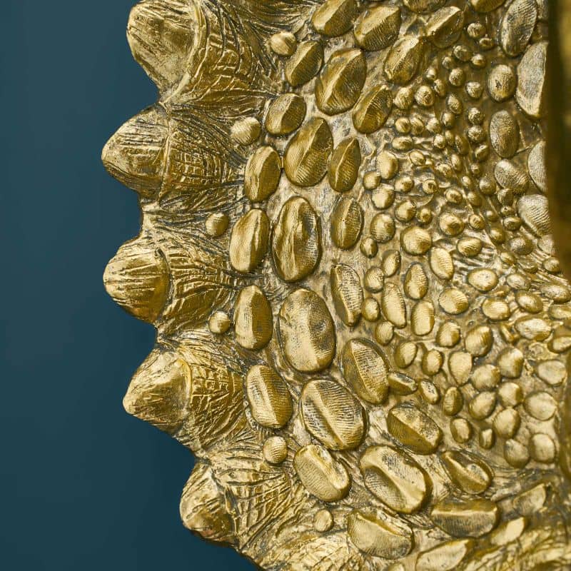 Applique murale Triceratops Cera Or, résine, 31,5 x 28,5 cm