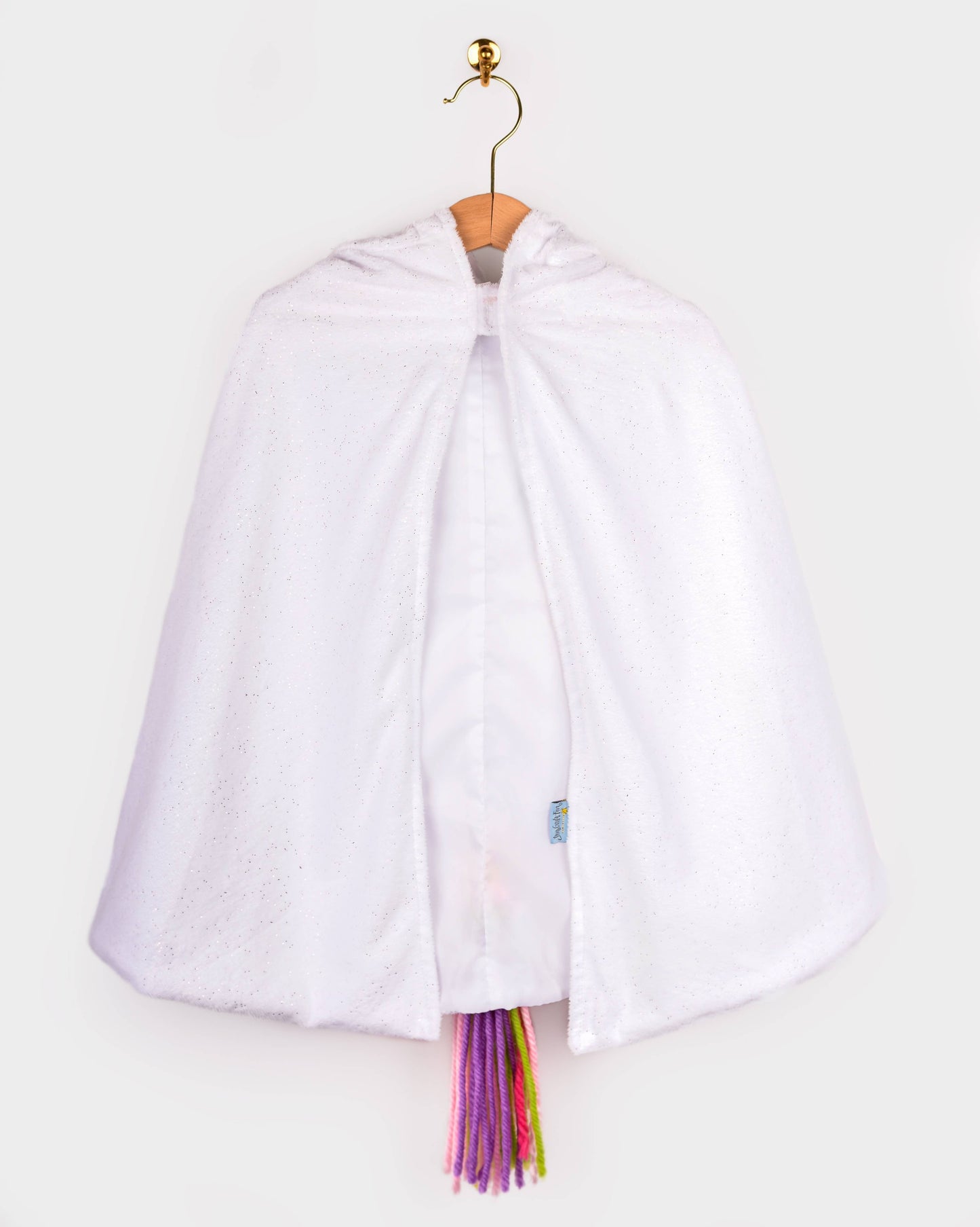 White unicorn rainbow cape 3-8 years (size 98-128)