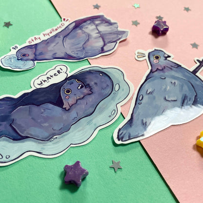 Paquete de pegatinas de palomas