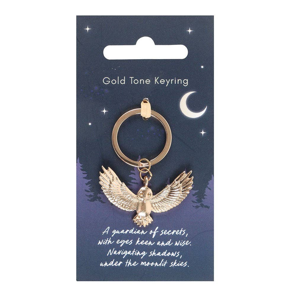 Golden Owl Keychain