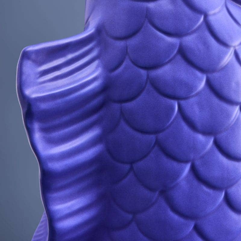 Sculpture/Vase Blubb, Grès bleu mat, 35 x 30 x 44 cm