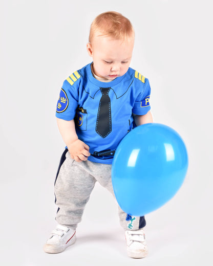 Organic cotton Police t-shirt 98-104 cm 2-4 years