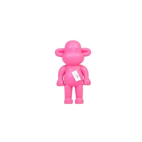 Ornament - Monkey Figurine 'The Legend' - Poly resin - Pink - 20.5x13.5x35cm
