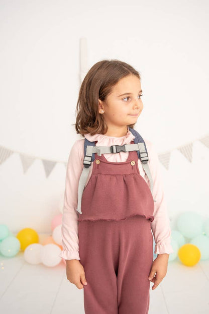 Mochila de pingüino de crochet – Azul y blanco