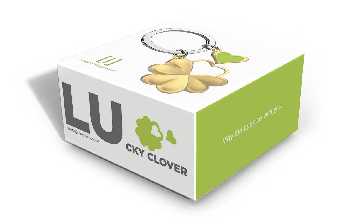 Llavero de trébol de cuatro hojas