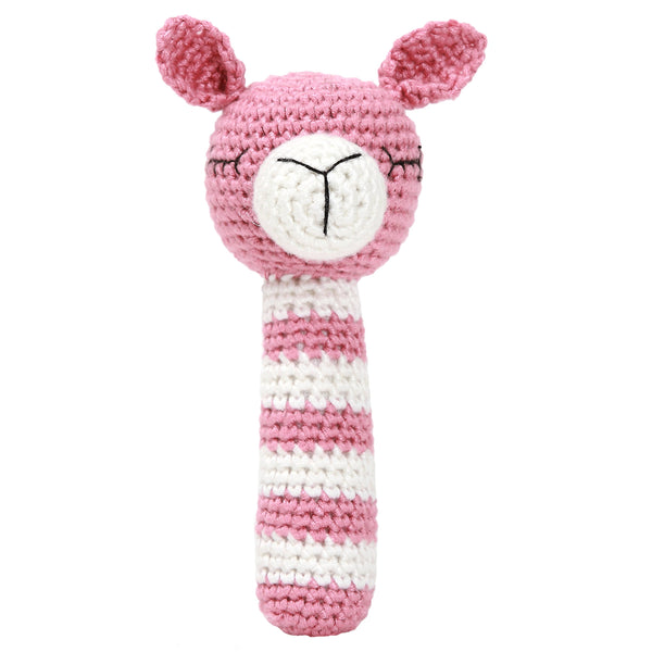 Hochet Lama - Rose