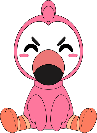 Flamingo Sit Plush (1 ft)