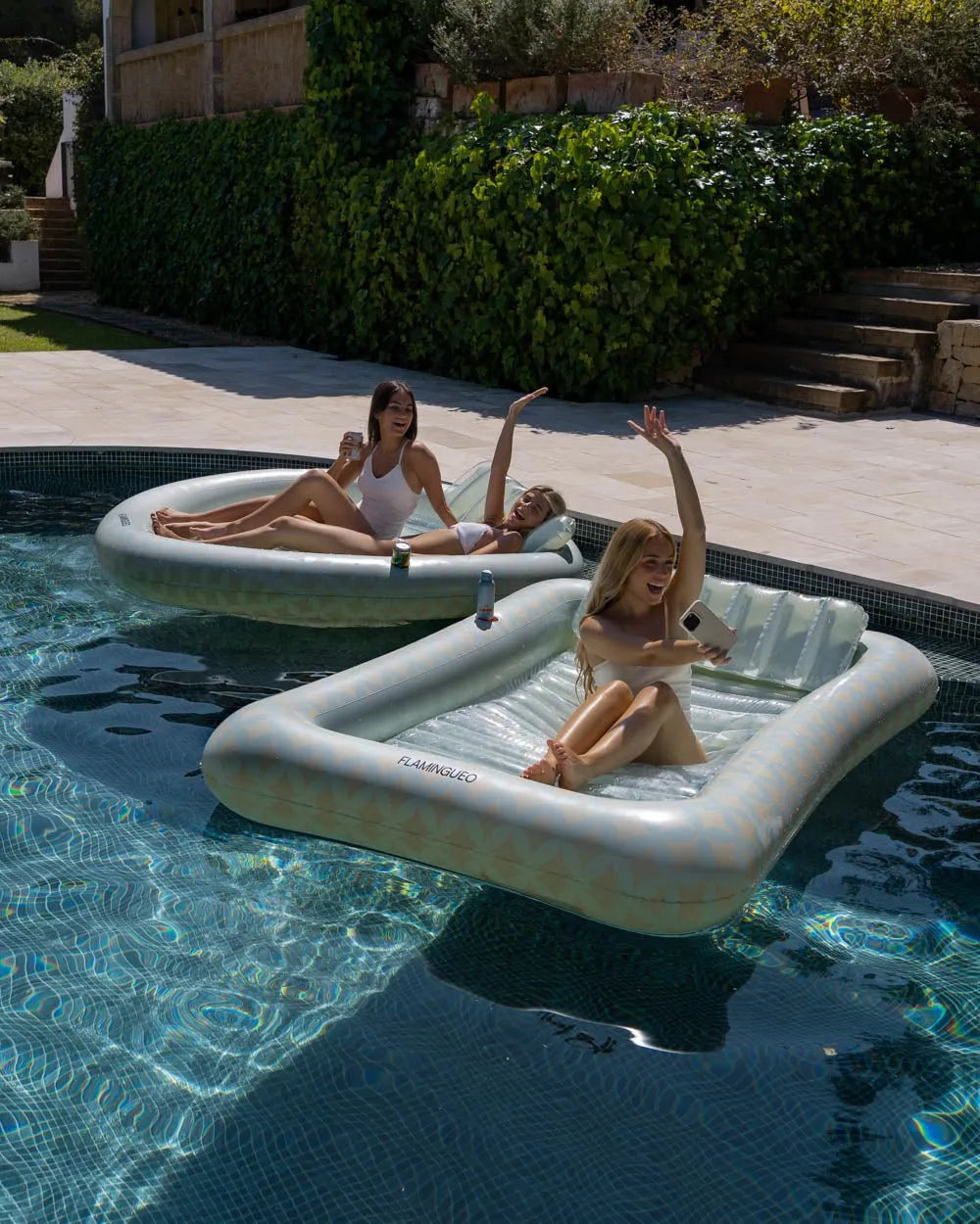 Flotador tanning pool aguamarina - ELSA