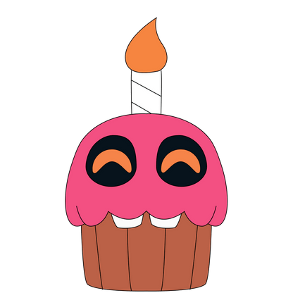 Cupcake Shoulder Rider (6IN)