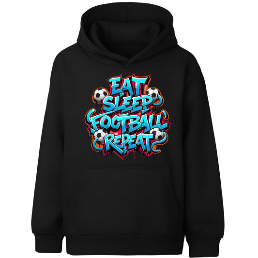 Fringoo gamer Sweat à capuche noir garçon Cotton Rich Soft Hooded Sweatshirt- EatFootball noir
