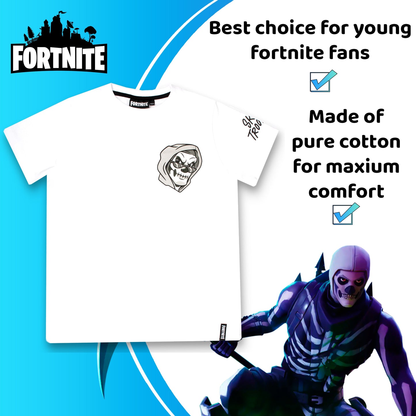 Pyjama Fortnite – with Skull Tropper