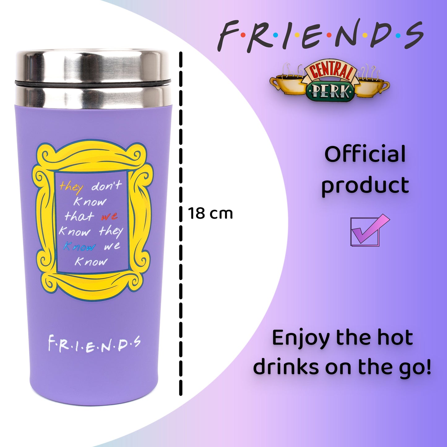 Friends Travel Mug – violet