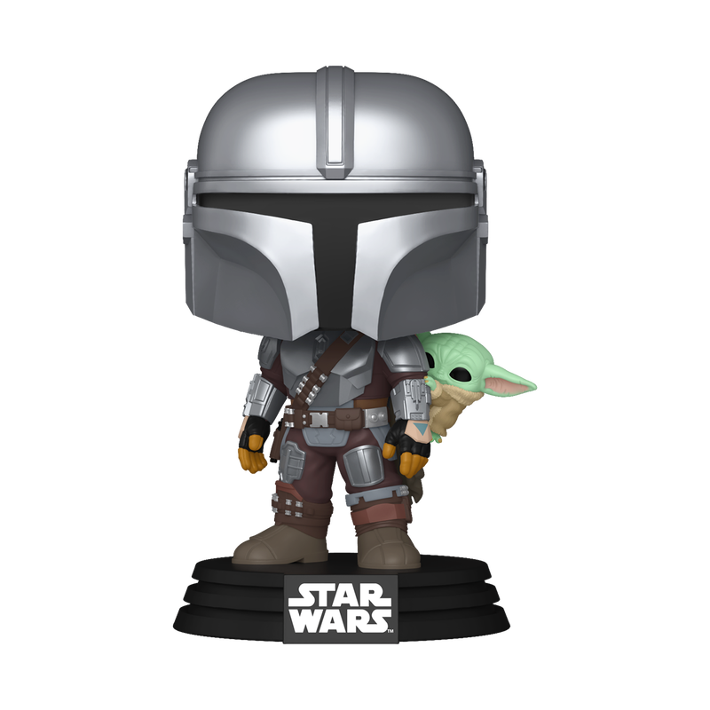 Pop! The Mandalorian with Grogu (On Back) #818 - vue officielle Funko 1