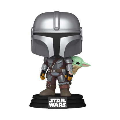 Pop! The Mandalorian with Grogu (On Back) #818 - vue officielle Funko 1