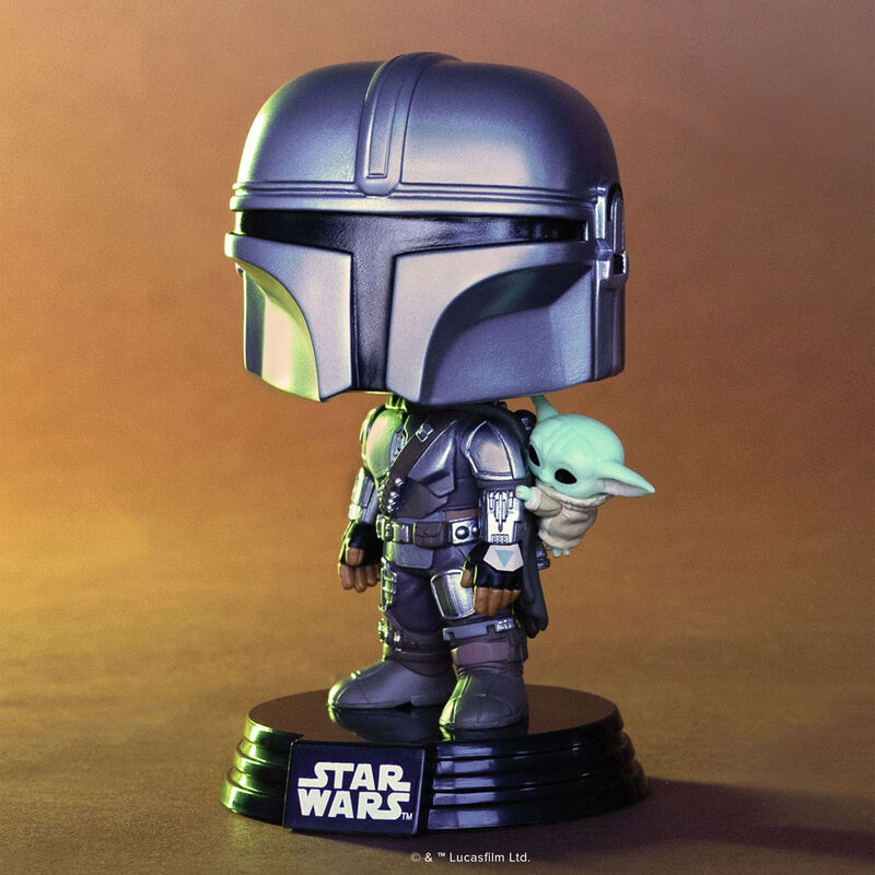 Pop! The Mandalorian with Grogu (On Back) #818
