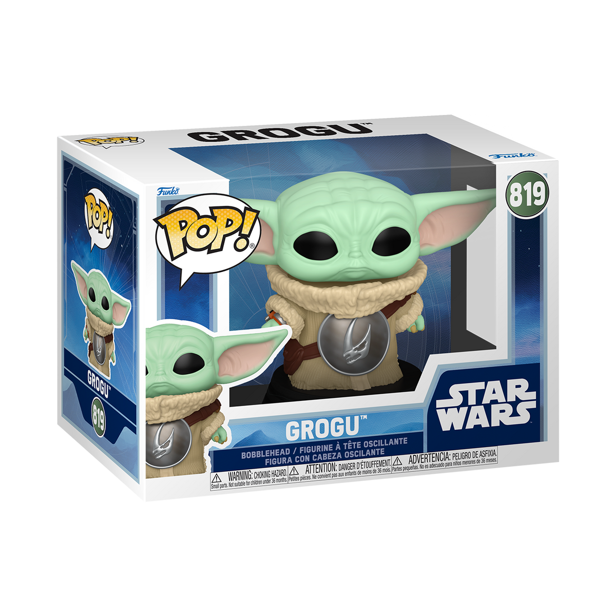 Pop! Grogu with Mudhorn Chest Armor #819 - vue 2