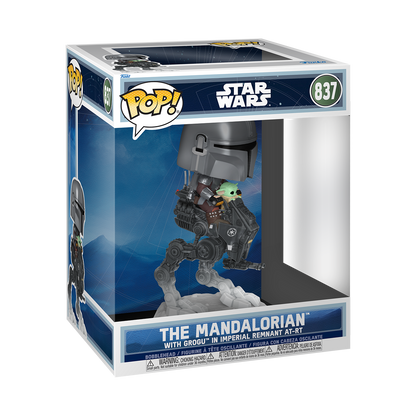 Pop! Rides Deluxe The Mandalorian with Grogu in Imperial Remnant AT-RT #837 - vue 2