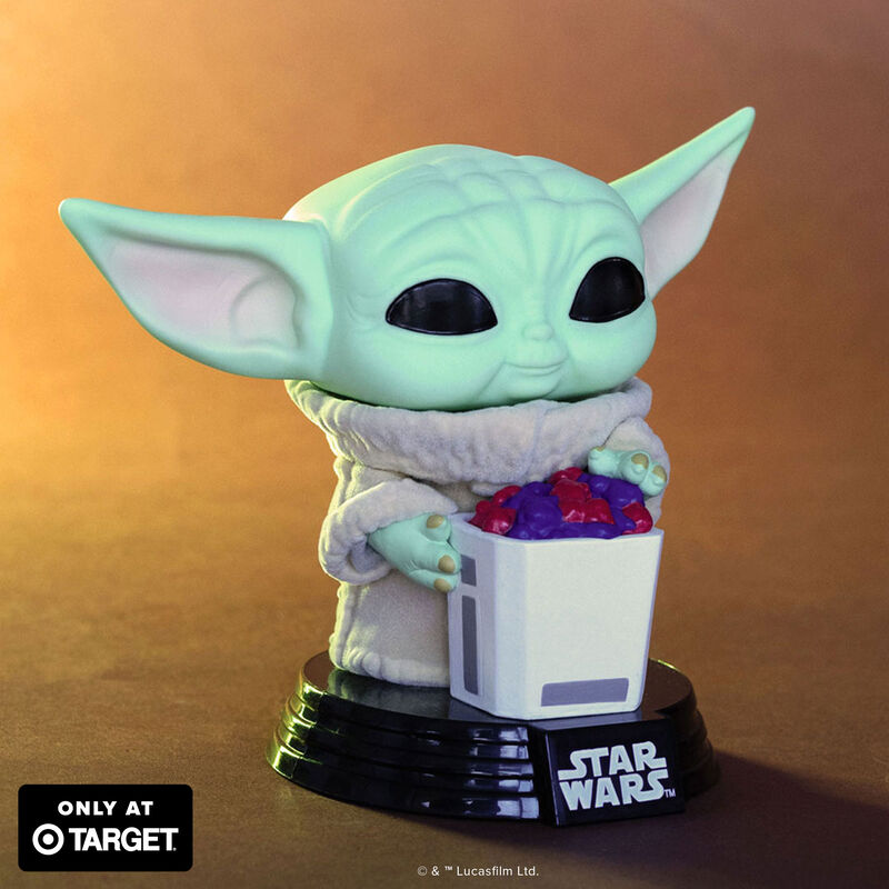 Pop! Grogu with Snack (Flocked) #825