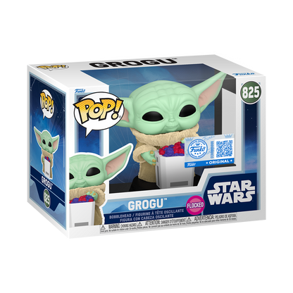 Pop! Grogu with Snack (Flocked) #825 - vue 2