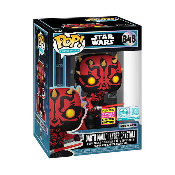 Pop! Darth Maul (Kyber Crystal) #848 - boîte officielle Funko Summer Convention 2026