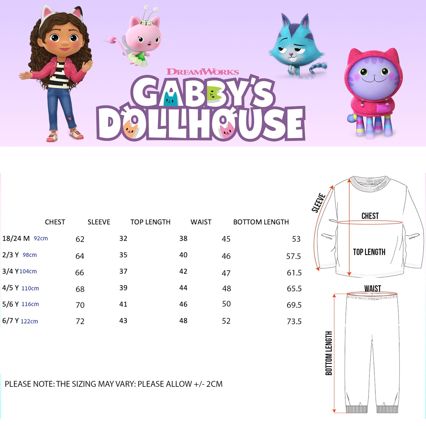 Gabby et la Maison Magique's Dollhouse Pyjama