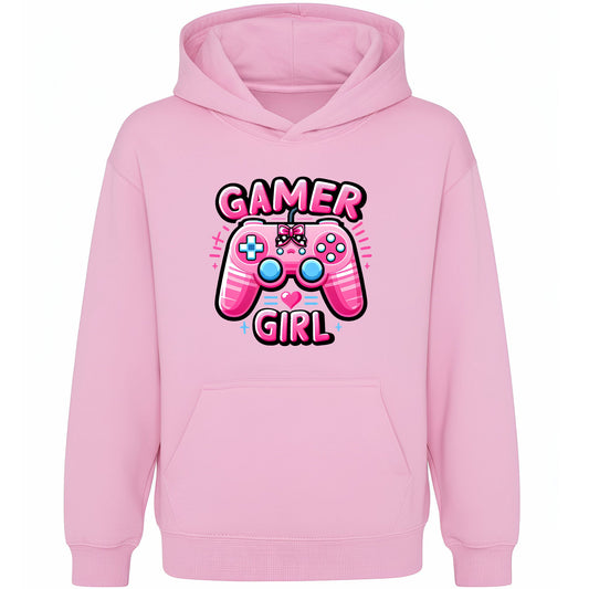 Fringoo gamer Sweat à capuche rose fille Cotton Rich Soft Hooded Sweatshirt- gamer Pad rose