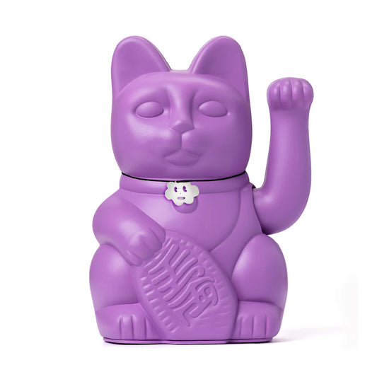 Chat Chanceux Mauve