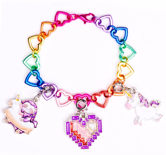 Charm Bracelet – Pixel Heart